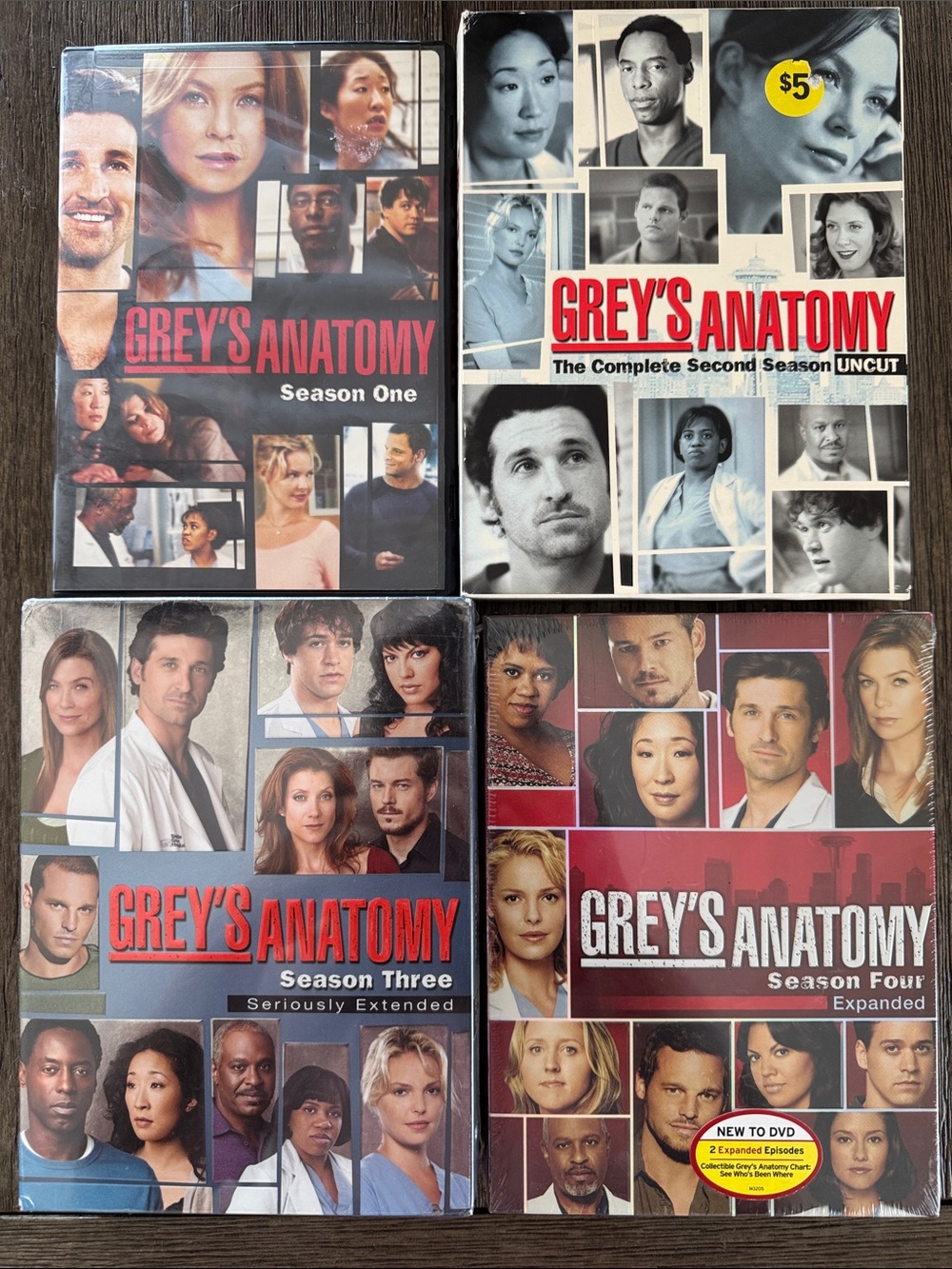 Grey's Anatomy DVD Box Set Seasons 1-4